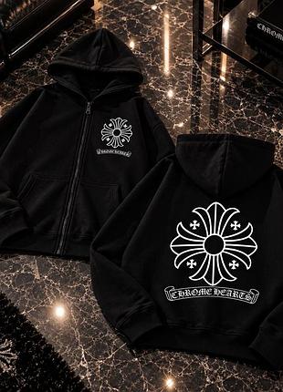 Chrome hearts zip hoodie/ хром хартс зипка/ зип худі хром хартс зіп