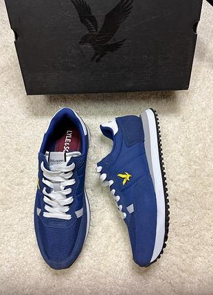 Чоловічі сині кросівки lyle & scott dyce