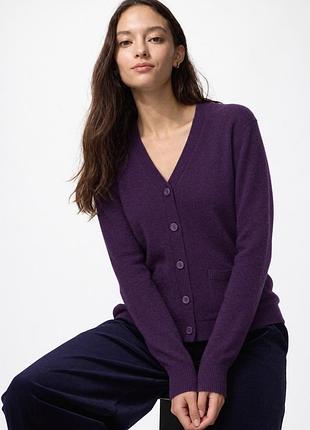 Кардиган massimo dutti (шелк, хлопок, кашемир), размер m