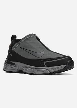 Кросівки зимові nike zoom pulse gray/black хутро