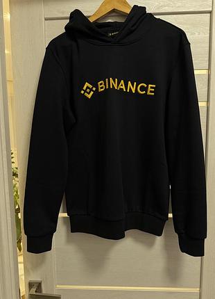 Худі чоловіче binance чорне
