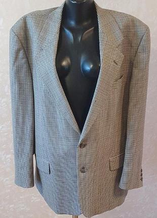 Шерстяной мужской пиджак burton menswear в гусиную лапку, размер 44" short