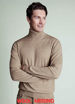 Свитер с высоким воротом из шерсти мериноса charles tyrwhitt