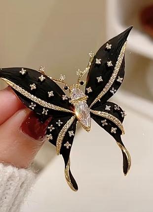 Жіноча брошка метелик 🦋 ночі