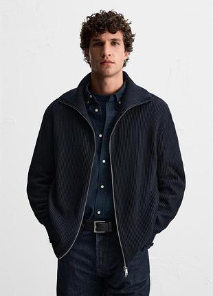 Zara вʼязаний светр фулл-зіп 2