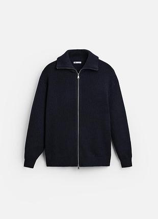 Zara вʼязаний светр фулл-зіп 6