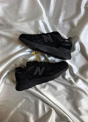 New balance 880 black gore-tex (термо-мембрана), чоловічі new balance 880, чоловічі термо кросівки new balance 880