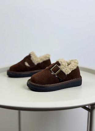 Ботинки зимние детские коричневые 1626 28