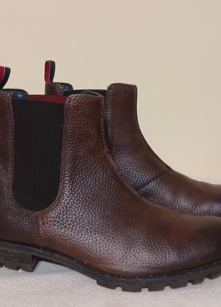 Ботинки челси женские, размер 41, кожаные, бренда Tommy hilfiger.