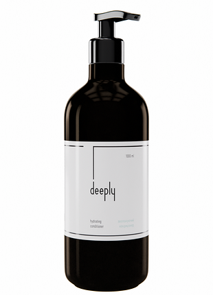 Увлажняющий кондиционер deeply dry hair conditioner для сухих волос с пантенолом, коллагеном и витамином е 1000 мл