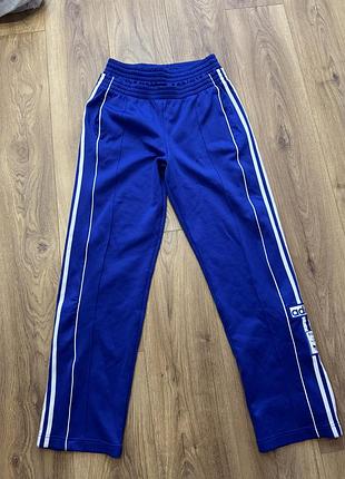 Спортивні жіночі штани adidas originals сині, розмір l