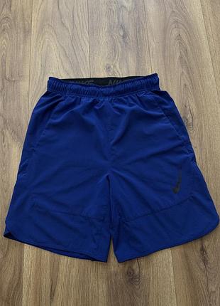Спортивні шорти чоловічі nike dri-fit сині, розмір s