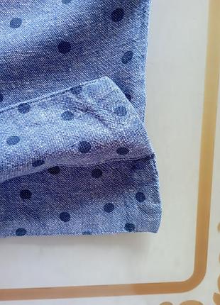 Платье повседневное лен-узкоза, платье в горох marks and spencer 8