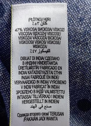 Платье повседневное лен-узкоза, платье в горох marks and spencer 10