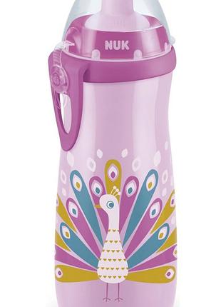 Пляшечка для води з ефектом хамелеона поїльник-непроливайка nuk - 450 ml