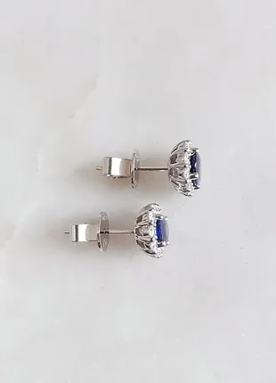 Сережки із сапфірами nano 10