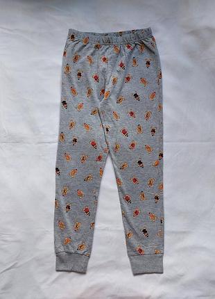 Сірі піжамні штани з пряниками yamamay, 10р, 128-140см
