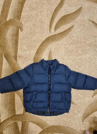 Куртка для хлопчика h&m зимова синя 92-98