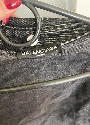 Джинсова куртка balenciaga чорна 5