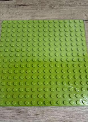 Пластина для лего дупло, lego duplo 25х25 см (салатовий)