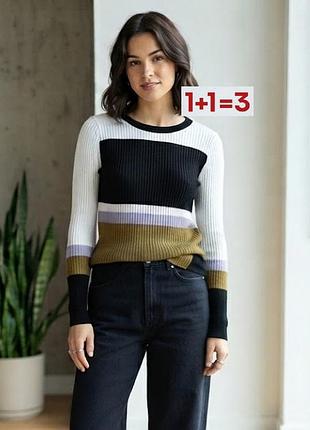 1+1=3 🎁 джемпер в рубчик у смужку від h&m