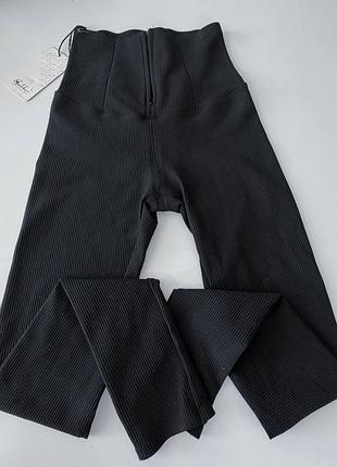 Лосины с утяжкой в рубчик 5