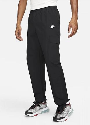 Брюки мужские nike club cargo wvn pant black dx0613-010