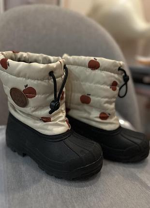 Черевики для дітей kuling engelberg winterboots foggy white apple 31 розмір