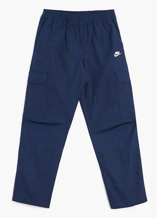Брюки мужские nike club woven cargo pants blue dx0613-410