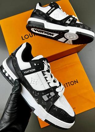 Кросівки чоловічі louis vuitton чорно-білі