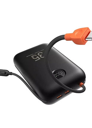 Внешний портативный аккумулятор veger ultra mini built-in 2 cables 30000mah black (vg-w3018)