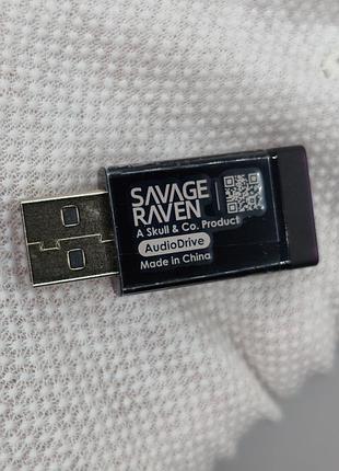 Bluetooth 5.2 аудіотрансмиттер savage raven audiodrive для ps5 ps4 switch pc 4