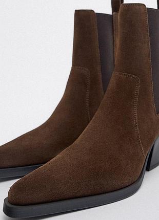 Базовые ботинки котелки zara 9
