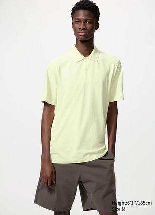 Футболка-поло uniqlo з технологією dry-ex