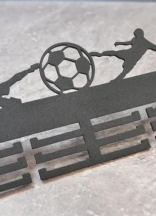 Медальниця футболист 3d-друкована, медальниця для спортсмена, колір та розмір під замовлення