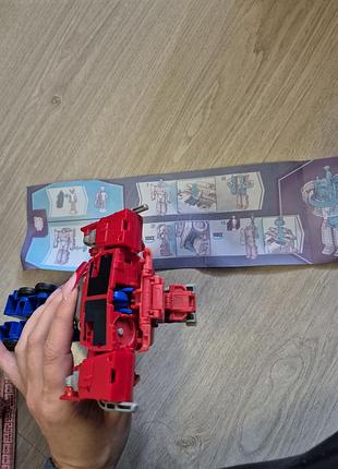 Трансформер hasbro transformers earthspark spin changer оптімус прайм 20 см 3