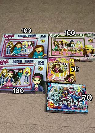 Пазли bratz та монстер хай