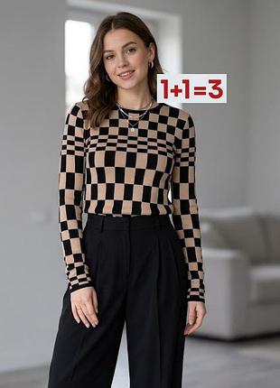 1+1=3 🎁 абстрактний джемпер пуловер від warehouse