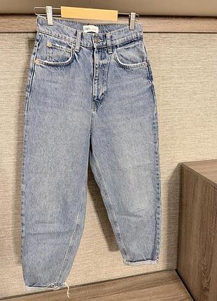 Джинси жіночі zara mom блакитні