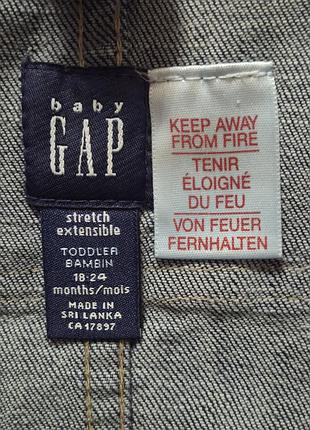 Джинсовое пальтечко gap 18-24 месяца 8