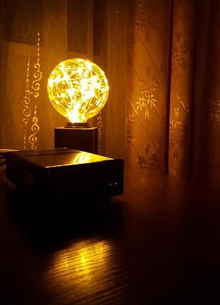 Лампа декоративная большая 2300k 1.5w e27 светодиодная круглая