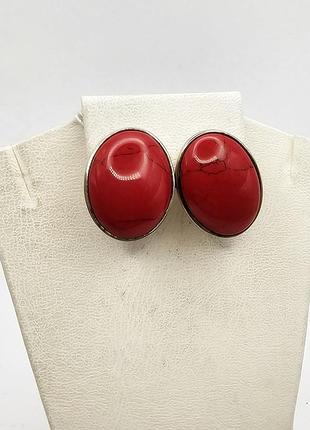 Сережки срібні з яшмой 7,72 г