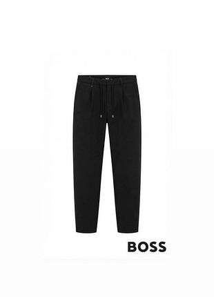 🖤 чоловічі стильні штани boss c-perin (relaxed fit, чорні)