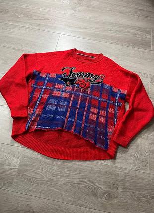 Женский свитер оверсайз tommy hilfiger