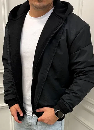 Куртка бомбер мужской плащевка на силиконе m-l, l-xl, xl-xxl sin1517-009vве