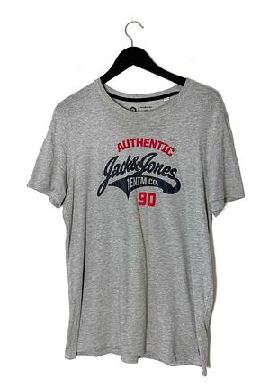 Сіра футболка з логотипом jack&jones