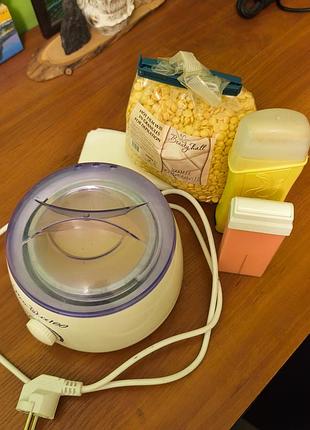 Воскоплав  pro wax 100 (баночный + кассетный)2 шт, пакет воска, касетный воск 1+ 0.5,полоски
отправляю наложенным платежом по предоплате.