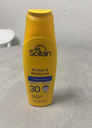 Лосьйон soltan protect & moisturise suncare lotion spf30 в