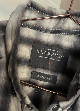 Чоловіча сорочка reserved s в клітинку 3