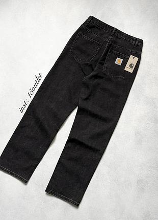 Джинсы carhartt relaxed fit черные синие голубые штаны кархарт черный, 32 м